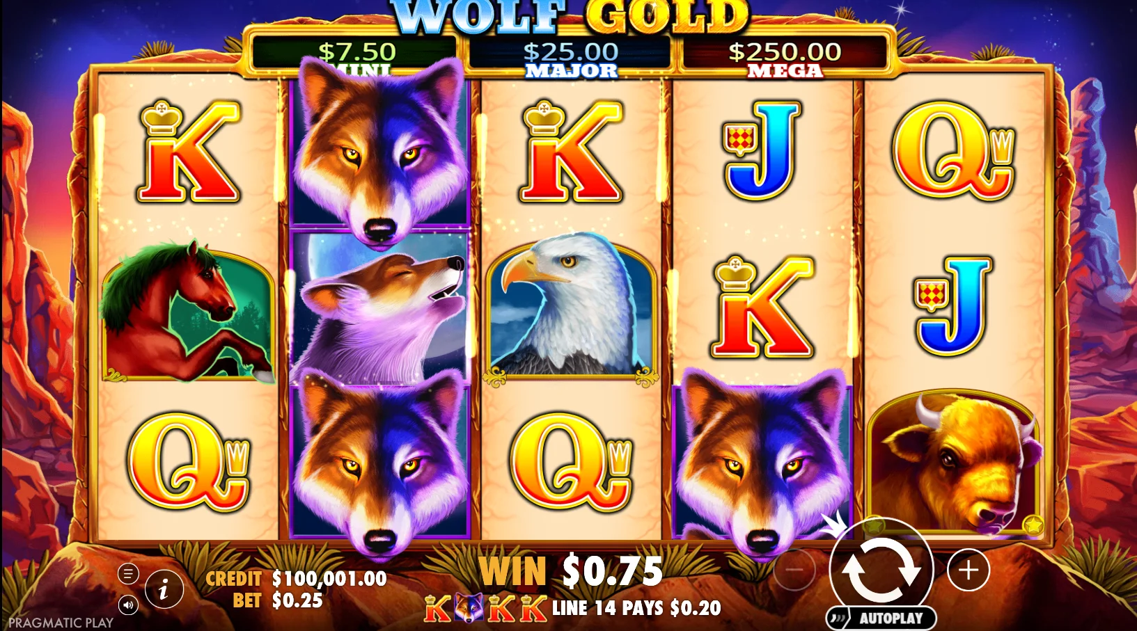 Wolf Gold Slot Demo image